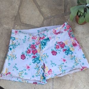 Seven7 Floral Mid-Rise Shorts